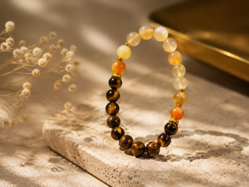 🐯 Natural Crystal Tiger's Eye Stone Bracelet – Strength, Protection & Grounding Energy
