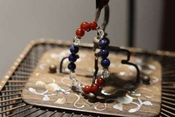FIRE POWER!! 🧨Natural Crystal Agate Beaded Bracelet – Stone of Vitality & Courage
