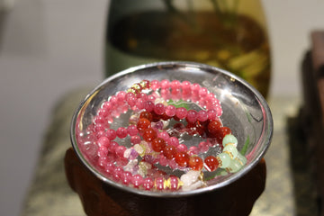 🍓 Natural Crystal Strawberry Quartz Crystal Bracelet – Sweet Love & Joyful Energy! 🍓