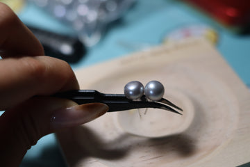 🌊 Freshwater Pearl Earring -  Studs – Handcrafted Elegance with a Soul 🌊